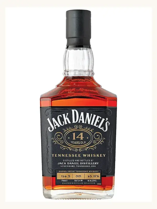 Jack Daniel's 14 Year Old Batch 01 Limited Edition Barrel Proof Tennessee Whiskey 700mL whiskey bottle