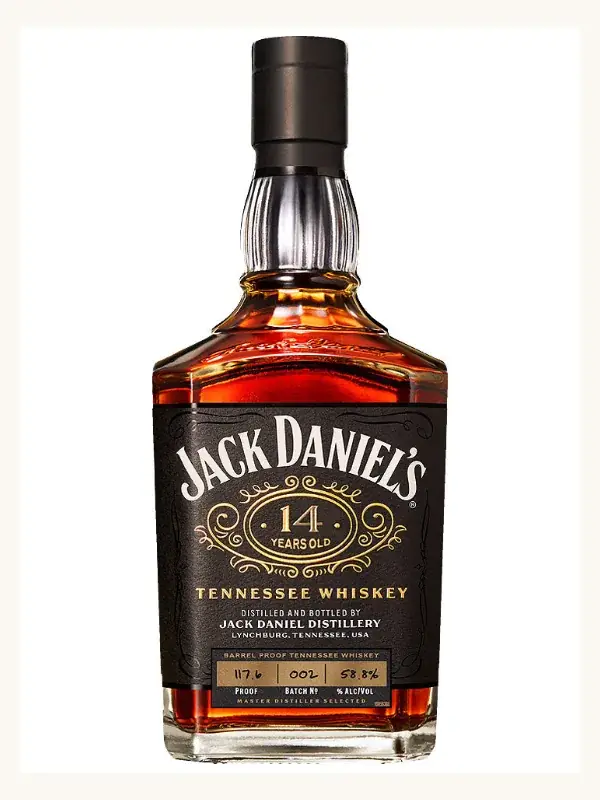 Jack Daniel's 14 Year Old Batch 02 Limited Edition Batch Proof Tennessee Whiskey 700mL whiskey bottle