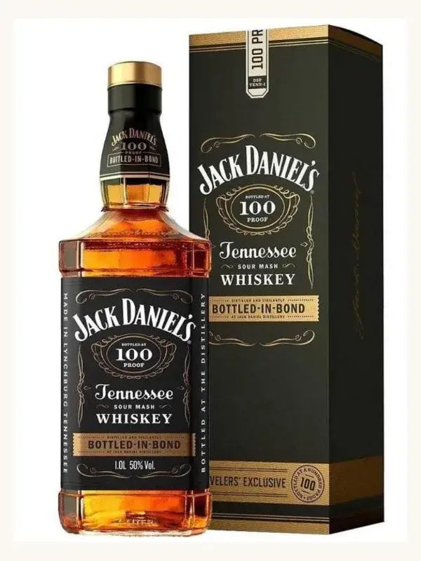 Jack Daniel's Bottled in Bond 100 Proof Tennessee Whiskey 1L whiskey bottle