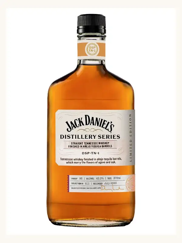 Jack Daniel's Distillery Series #11 Limited Edition Anejo Tequila Barrels Finish Tennessee Whiskey 375mL whiskey bottle