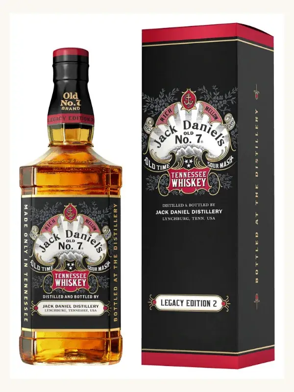 Jack Daniel's Legacy Edition 2 Limited Edition Tennessee Whiskey 1L whiskey bottle