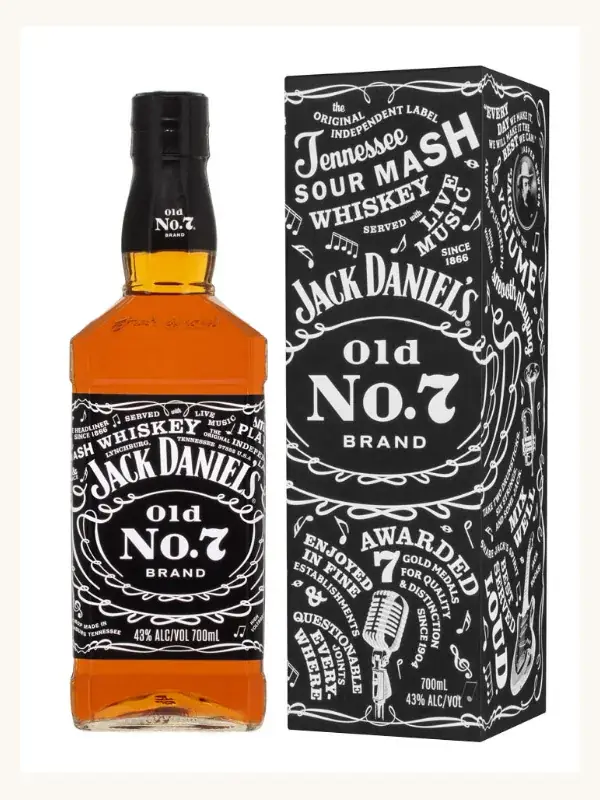 Jack Daniel's Paula Scher Music Limited Edition Tennessee Whiskey 700mL whiskey bottle