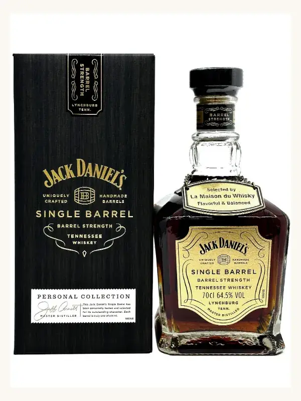 Jack Daniel's Single Barrel Barrel Strength Flavourful & Balanced #4 Tennessee Whiskey 700mL whiskey bottle