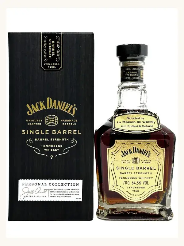Jack Daniel's Single Barrel Barrel Strength Full Bodied & Robust #1 Tennessee Whiskey 700mL whiskey bottle