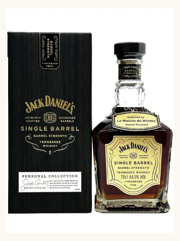 Jack Daniel's Single Barrel Barrel Strength Sweet Forward #4 Tennessee Whiskey 700mL whiskey bottle