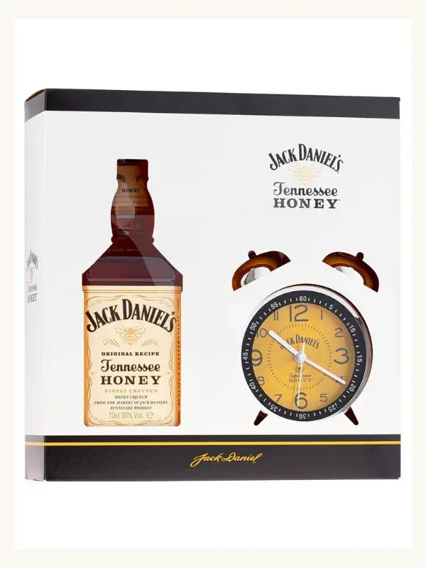 Jack Daniel's Tennessee Honey Flavoured Whiskey + Alarm Clock Gift Pack 700mL gift pack