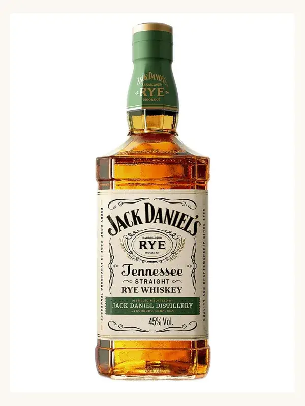 Jack Daniel's Tennessee Straight Rye Whisky 1L whiskey bottle