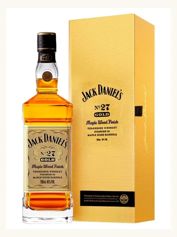 Jack Daniel's Tennessee Whiskey No 27 Gold Maple Wood Finish 700mL whiskey bottle