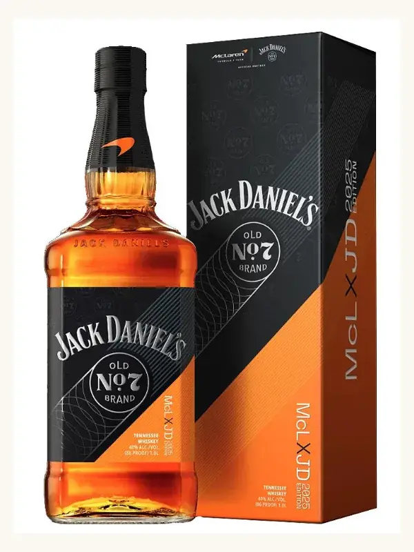Jack Daniel's x McLaren Limited Edition 2025 Tennessee Whiskey 1L whiskey bottle