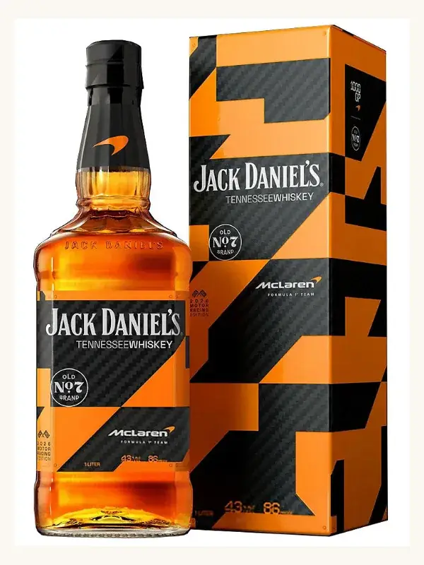 Jack Daniel's x McLaren Limited Edition 2026 Tennessee Whiskey 1L whiskey bottle