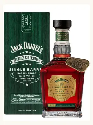 Jack Daniel's 2024 Heroes Selection Single Barrel Barrel Proof Tennessee Rye Whiskey 750mL whiskey bottle