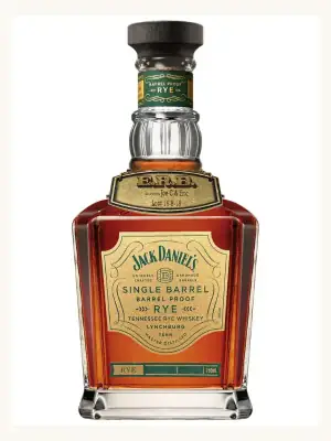 Jack Daniel's 8 Year Old Single Barrel Barrel Proof Rye Joe. C Barrel Pick Tennessee Rye Whiskey 750mL whiskey bottle