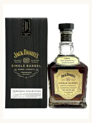 Jack Daniel's Single Barrel Barrel Strength Sweet Forward #5 LMDW 65th Anniversary Tennessee Whiskey 700mL whiskey bottle