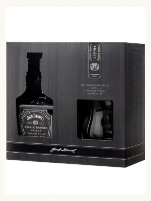 Jack Daniel's Single Barrel Select Tennessee Whiskey 700ml + Glencairn Snifter Glass gift pack