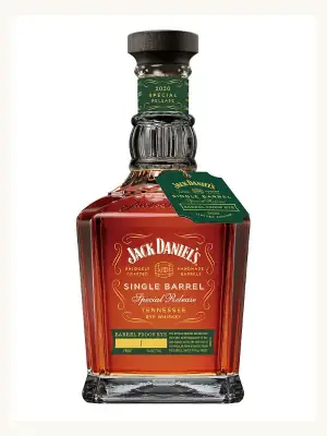 Jack Daniel's Special Release 2020 Single Barrel Barrel Proof Rye Tennessee Rye Whiskey 750mL whiskey bottle